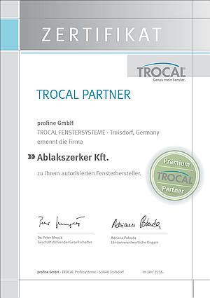 Ablakszerker Trocal PremiumPartner 2016_De